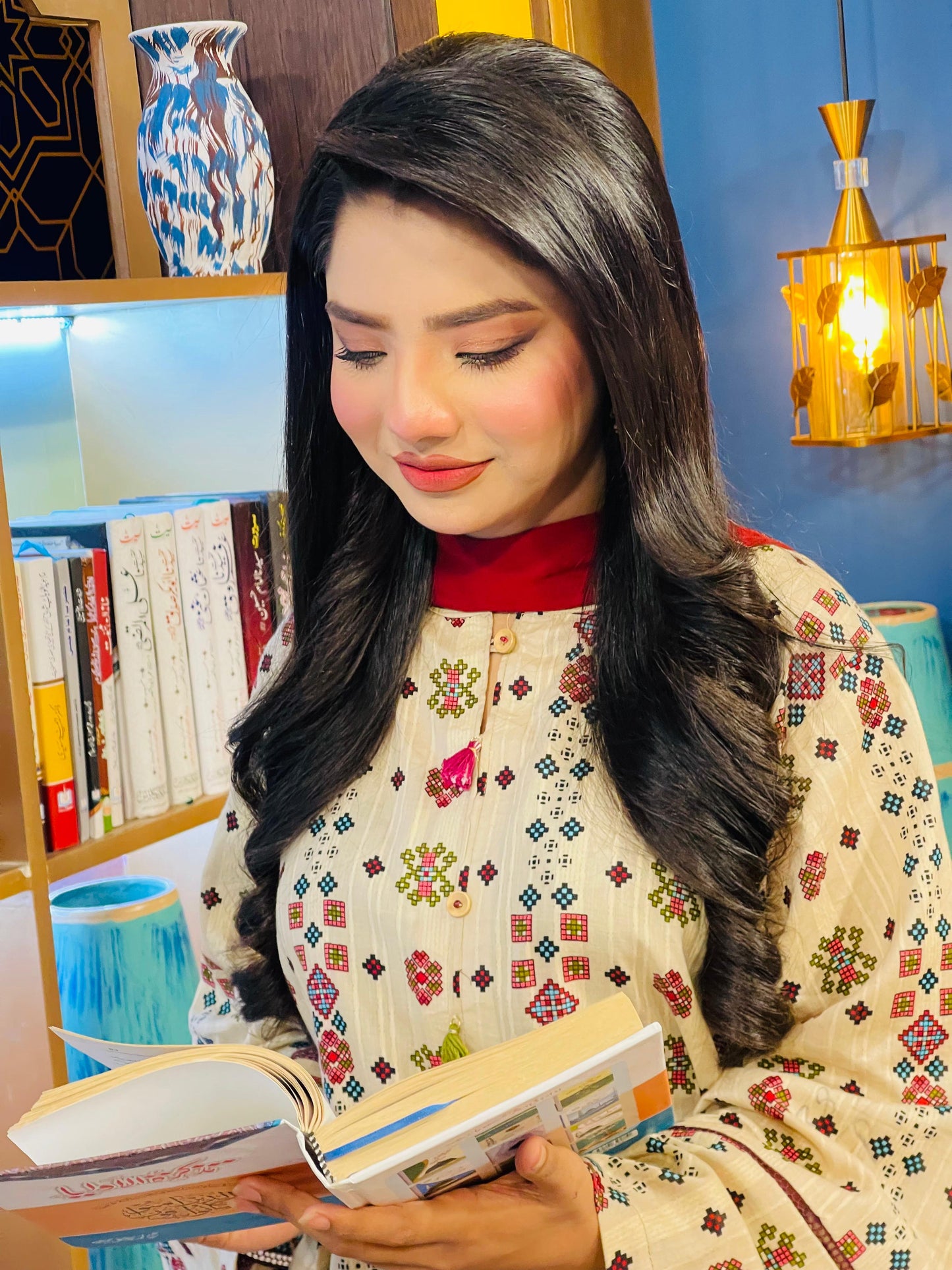 Printed 2PC Beige Shalwar Kameez – Dorya Fabric