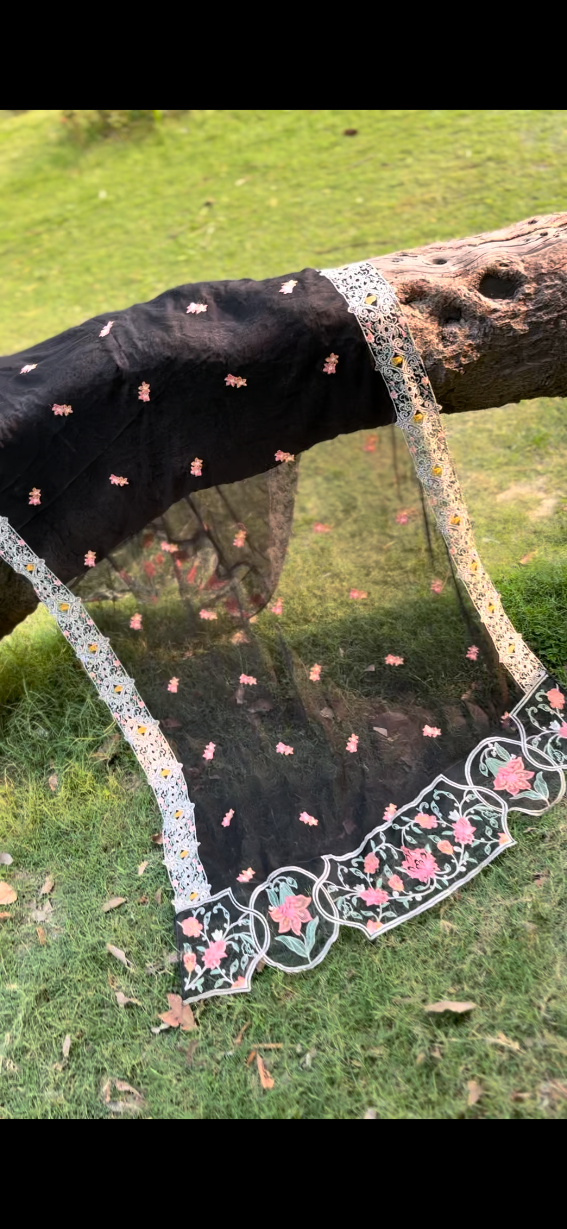 3 Piece Embroidery Lawn (Midnight Elegance)